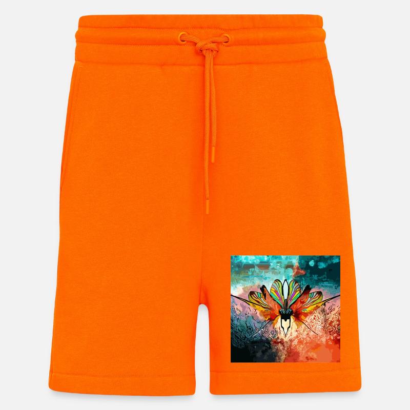 Farbiger Schmetterlingstraum - Shorts - made by SPREAD - SUNSET ORANGE