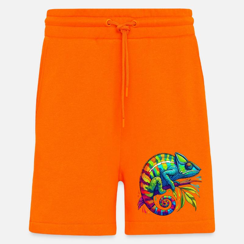 Caméléon - Short bio décontracté fabriqué en UE - SUNSET ORANGE