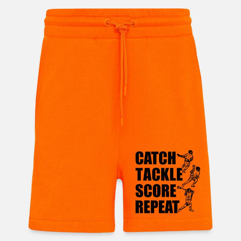 Attraper, plaquer, pointer, répéter - Short bio décontracté fabriqué en UE - SUNSET ORANGE