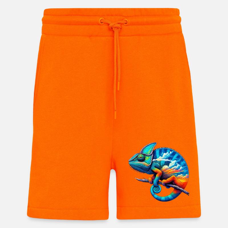 Caméléon - Short bio décontracté fabriqué en UE - SUNSET ORANGE