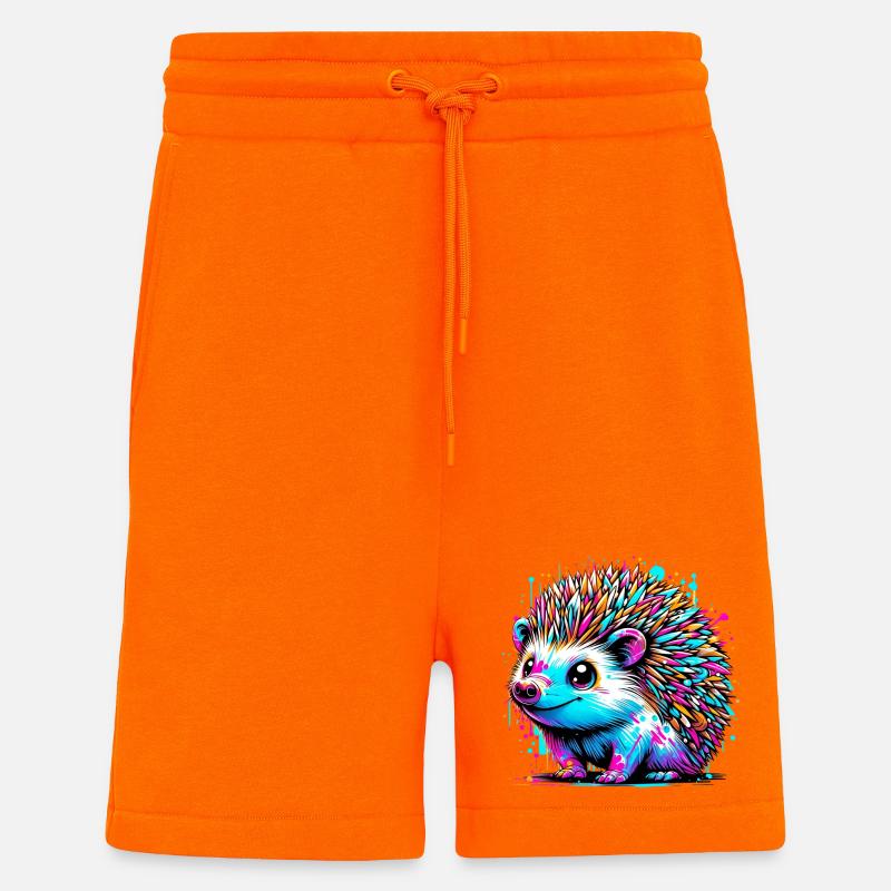 Hérisson - Short bio décontracté fabriqué en UE - SUNSET ORANGE
