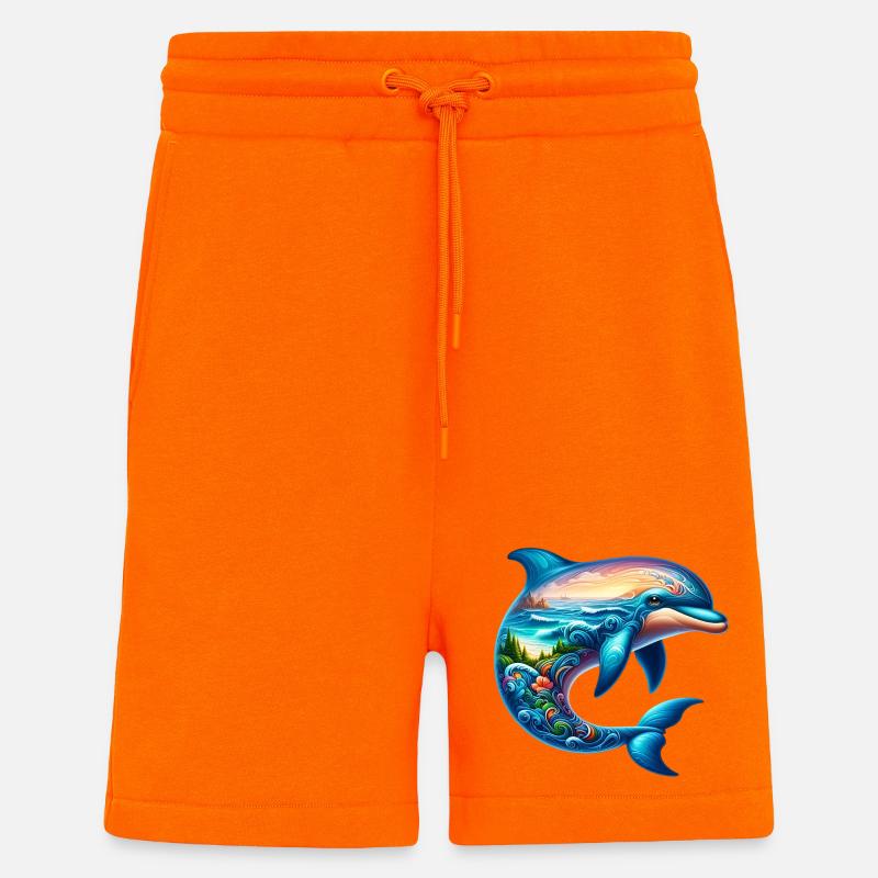 Delfin - Shorts - made by SPREAD - SUNSET ORANGE