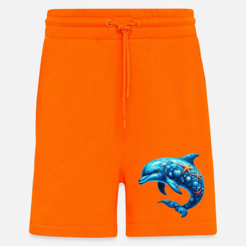 Dolphin - Shorts - made by SPREAD - SUNSET ORANGE