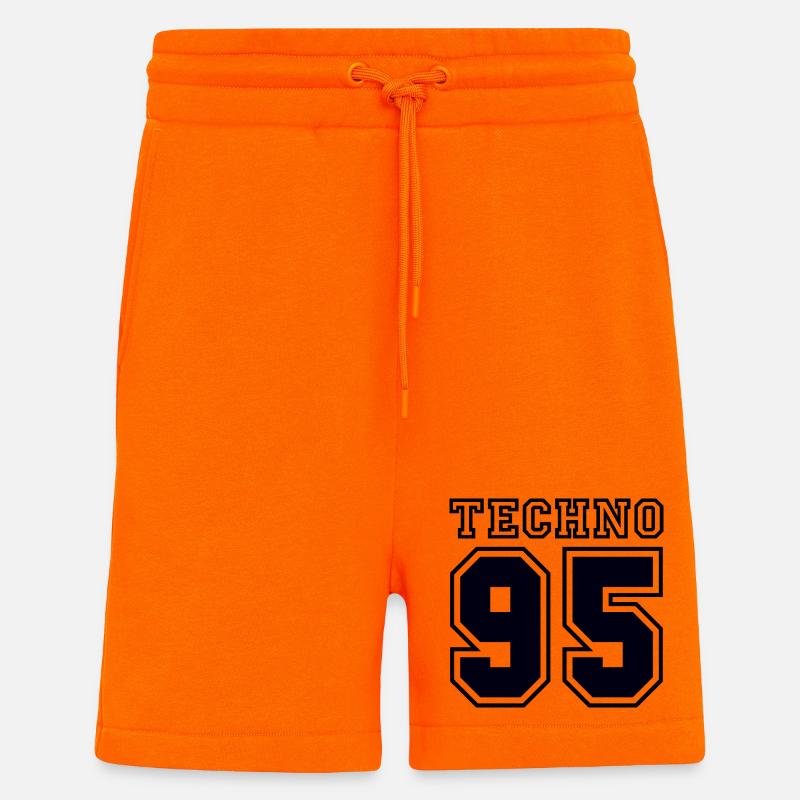 TECHNO 95 - Short bio décontracté fabriqué en UE - SUNSET ORANGE