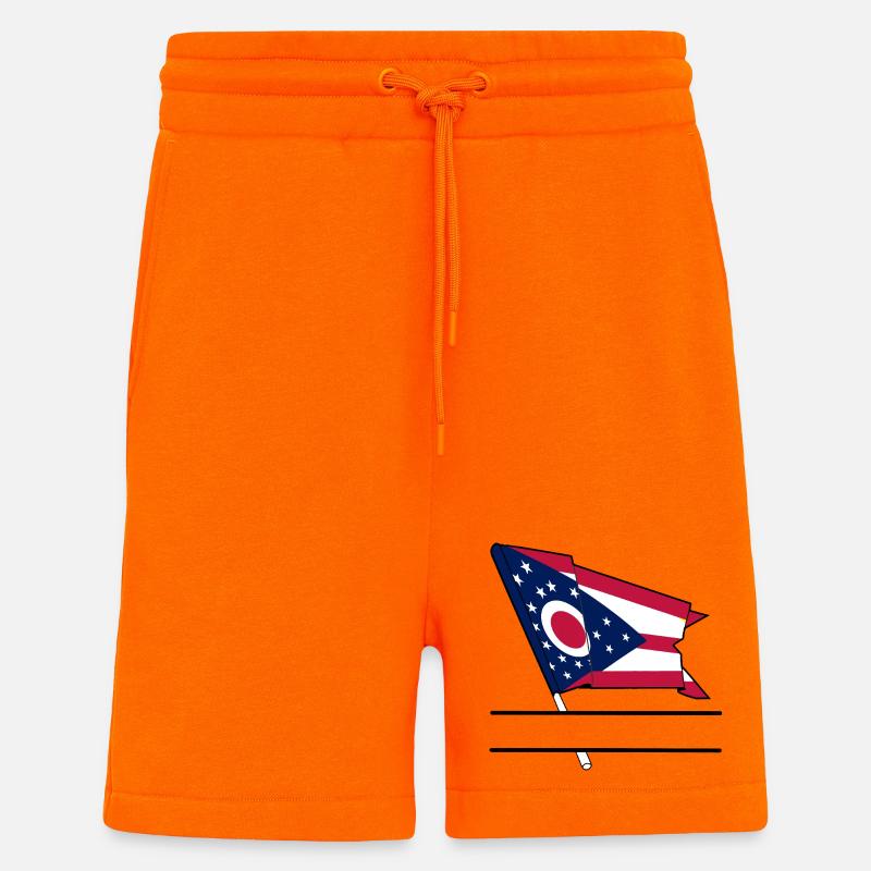 Flagge Ohio Textbanner - Shorts - made by SPREAD - SUNSET ORANGE