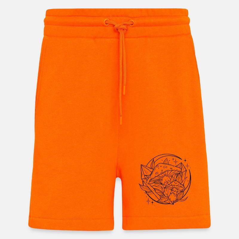 Witchy Toadstool with Magic Crystal - Shorts - made by SPREAD - SUNSET ORANGE