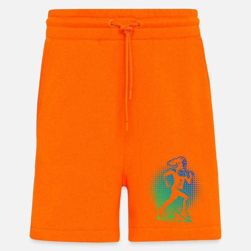 Compact running design for racing - Shorts - made by SPREAD - SUNSET ORANGE