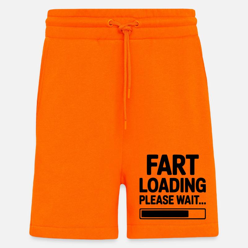 Fart Loading Please Wait... - Shorts - made by SPREAD - SUNSET ORANGE