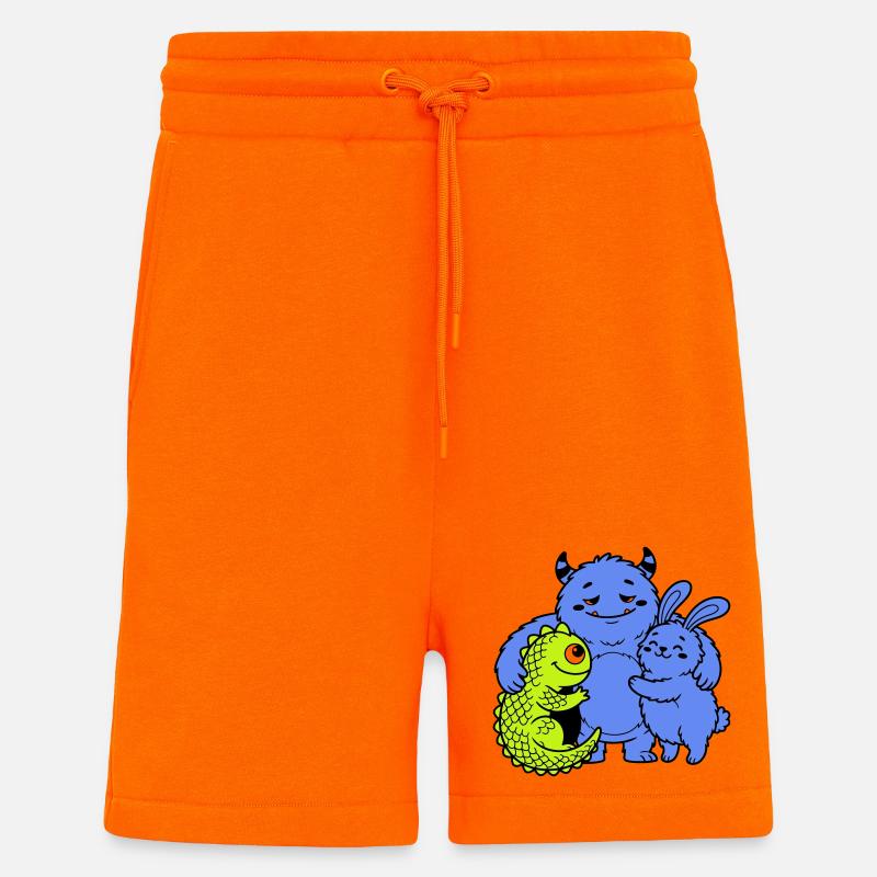 Niedliche Monster - Shorts - made by SPREAD - SUNSET ORANGE