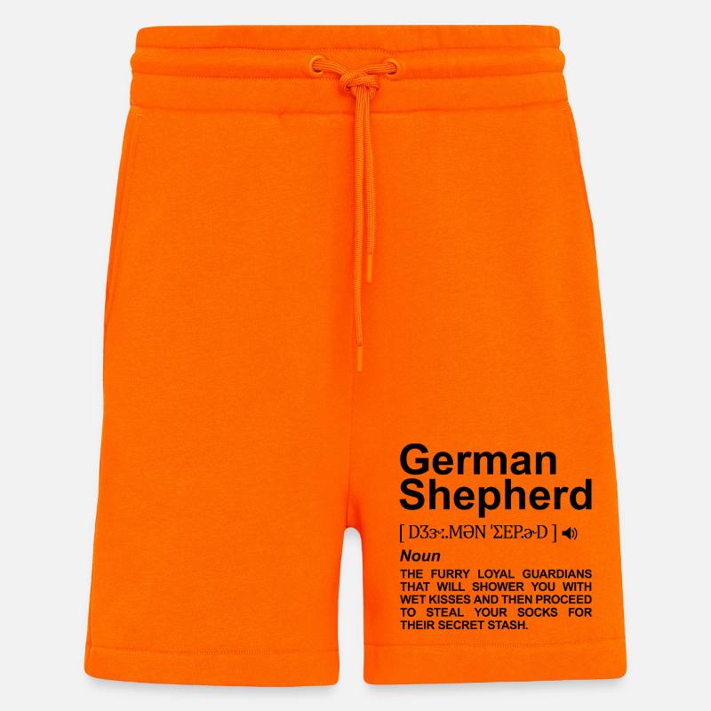 German Shepherd Meaning - Shorts - made by SPREAD - SUNSET ORANGE