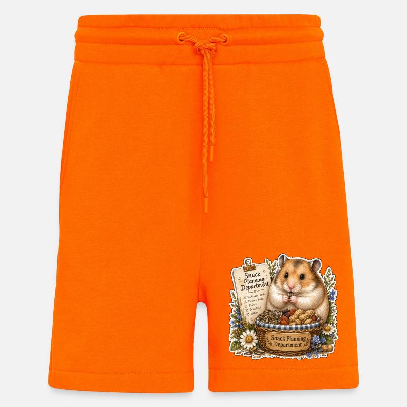 Snack Planning Department Snacks - Shorts - made by SPREAD - SUNSET ORANGE
