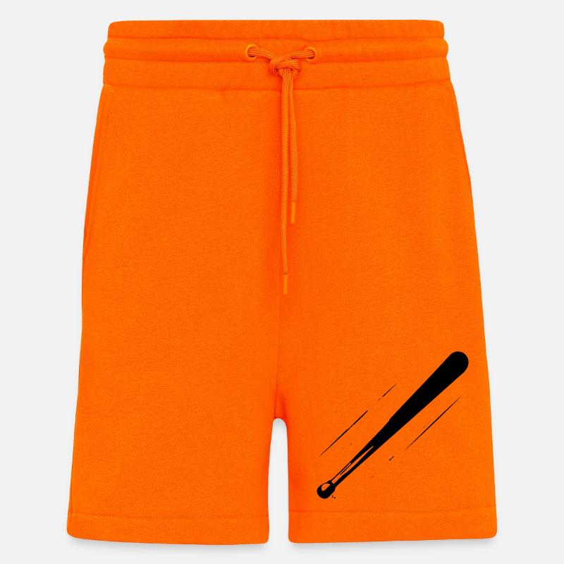 Baseball Bat Sketch - Shorts - made by SPREAD - SUNSET ORANGE