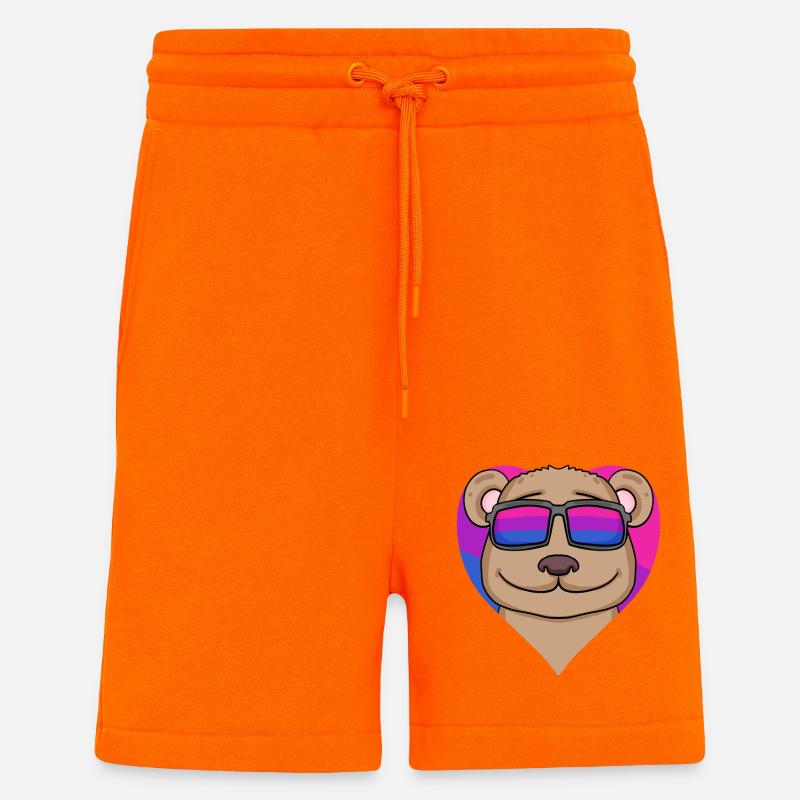 Bisexuell Braunbär Geschenk - Shorts - made by SPREAD - SUNSET ORANGE