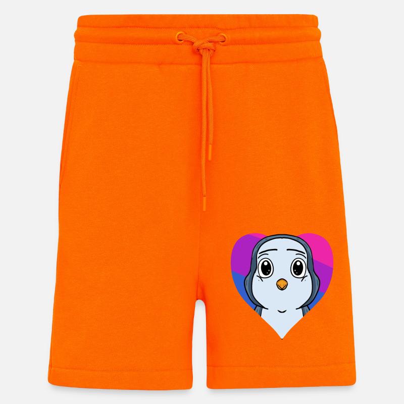 Bisexuell Pinguin Geschenk - Shorts - made by SPREAD - SUNSET ORANGE