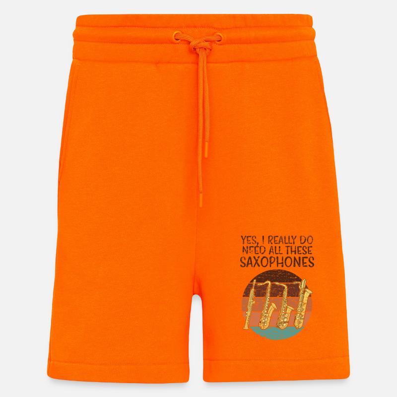 Saxophone Arten - Shorts - made by SPREAD - SUNSET ORANGE