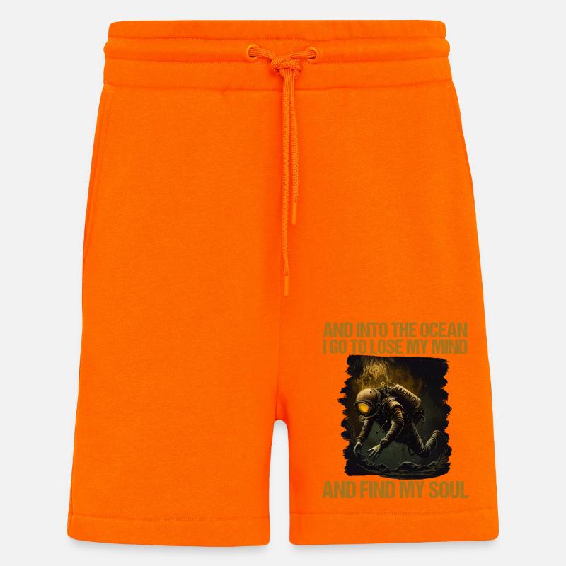 Diving Diver Diver - Shorts - made by SPREAD - SUNSET ORANGE