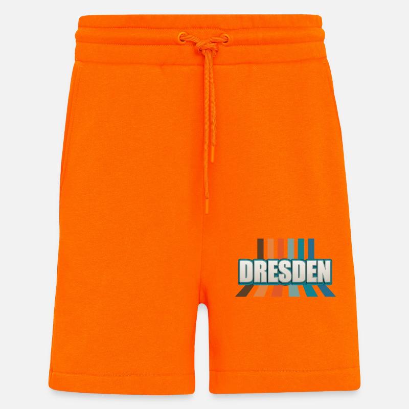 Dresdnerin Dresdner Dresde - Short bio décontracté fabriqué en UE - SUNSET ORANGE