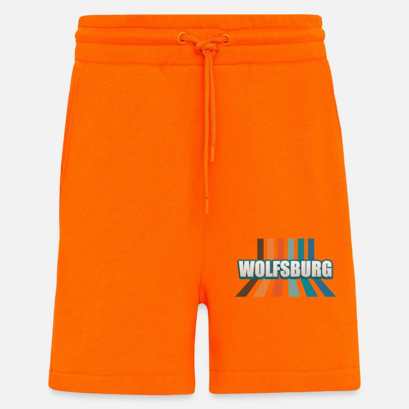 Wolfsburgerin Wolfsburger Wolfsburg - Shorts - made by SPREAD - SUNSET ORANGE