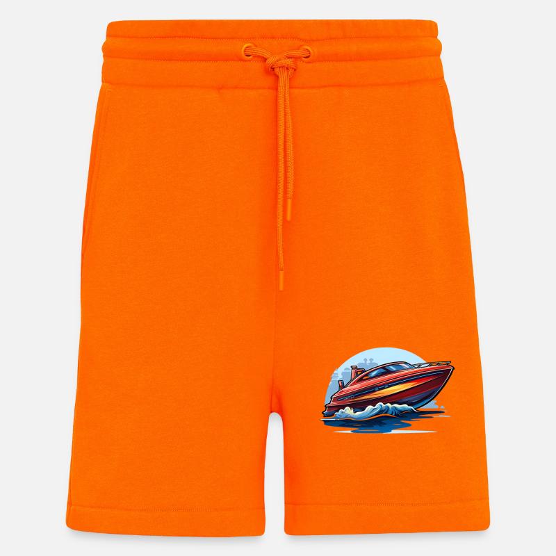 Motorboot - Shorts - made by SPREAD - SUNSET ORANGE