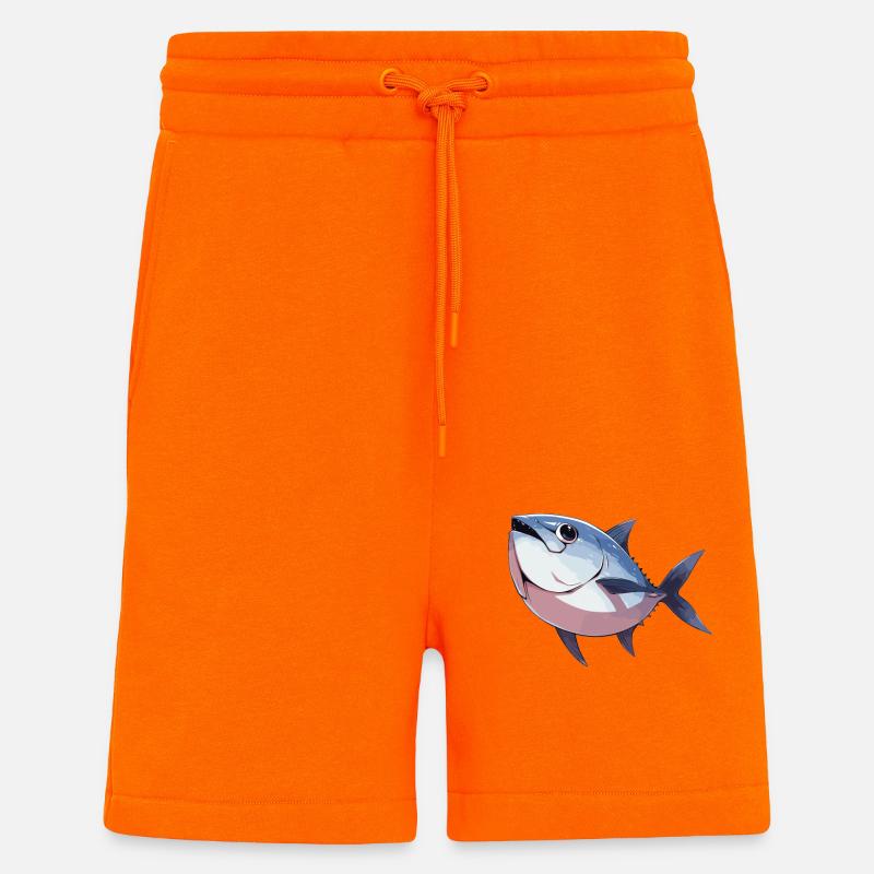 Thon Thunfische Thunfisch - Short bio décontracté fabriqué en UE - SUNSET ORANGE