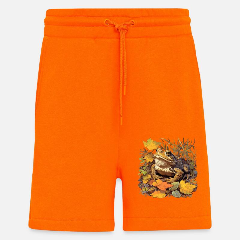 Crapaud crapaud crapaud - Short bio décontracté fabriqué en UE - SUNSET ORANGE