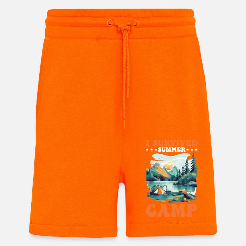 I Survived Summer Camp 5 - Shorts - made by SPREAD - SUNSET ORANGE