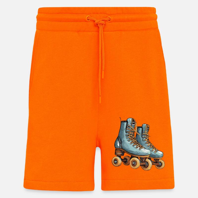 rollschuhe, rollschuhfahrern, sport, freizeit - Shorts - made by SPREAD - SUNSET ORANGE