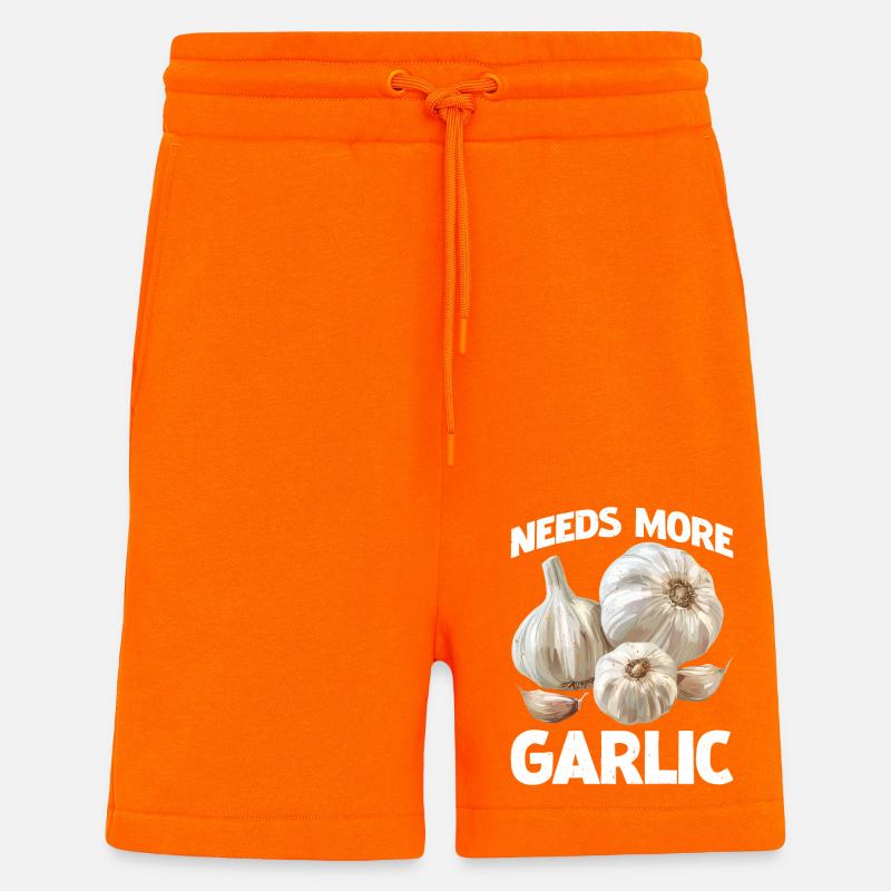 Needs More Garlic 2 - Shorts - made by SPREAD - SUNSET ORANGE