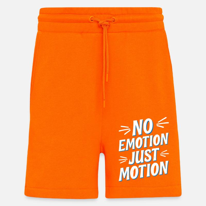 No Emotion Just Motion 5 - Shorts - made by SPREAD - SUNSET ORANGE