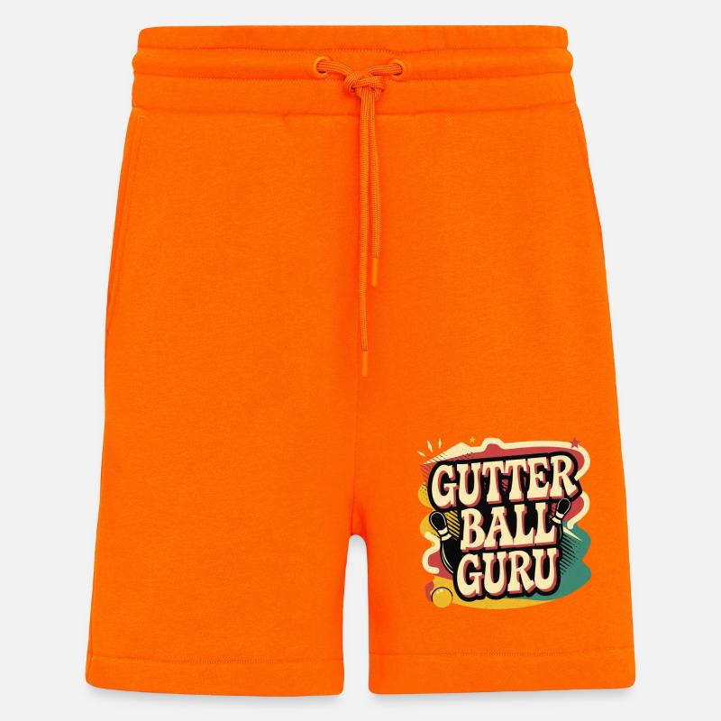 Gutter Ball Guru 10 - Shorts - made by SPREAD - SUNSET ORANGE