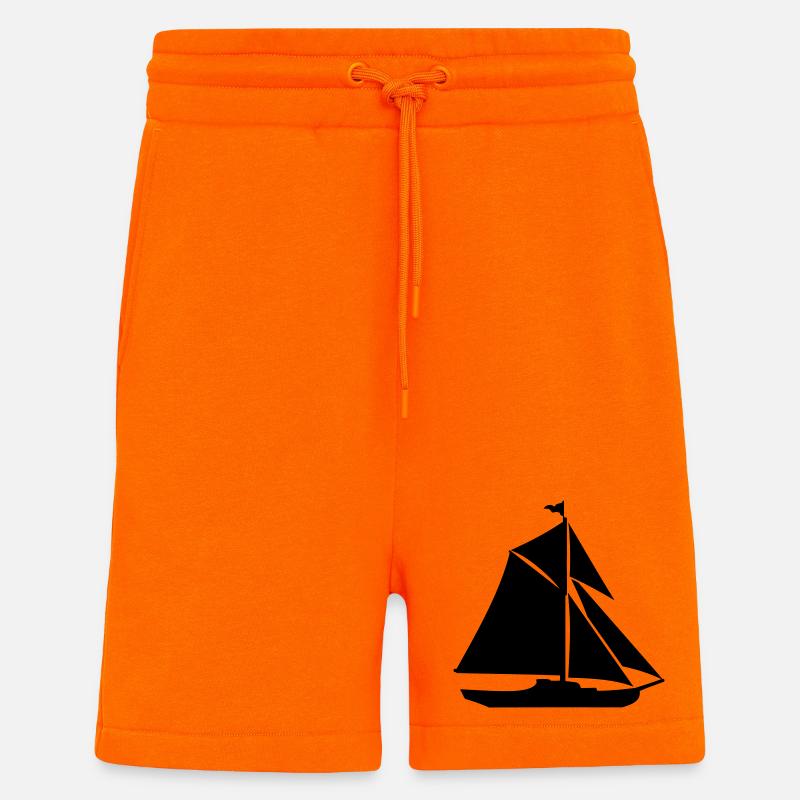 Cutter classique - Short bio décontracté fabriqué en UE - SUNSET ORANGE