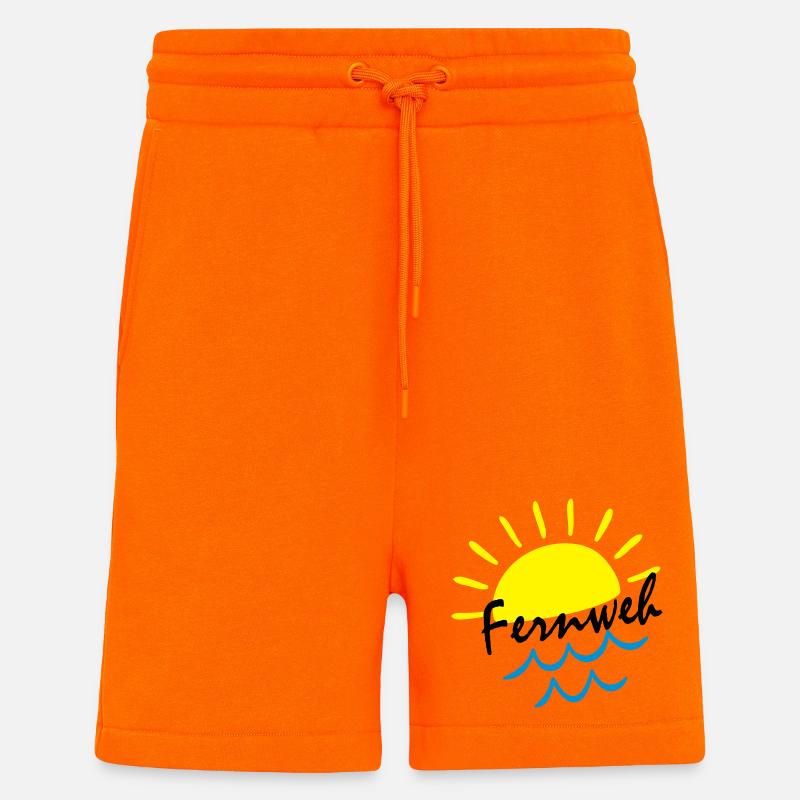Sunrise Ocean – Sonne & Wellen Icon - Shorts - made by SPREAD - SUNSET ORANGE