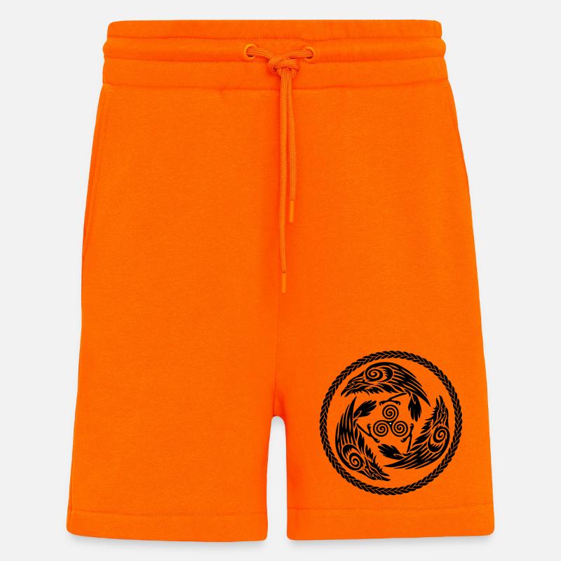 Morrigan - Pantaloncini ecologici casual Made in UE - SUNSET ORANGE