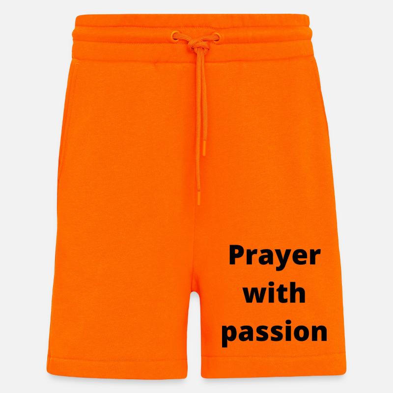 Prière avec passion - Accessoires - Short bio décontracté fabriqué en UE - SUNSET ORANGE