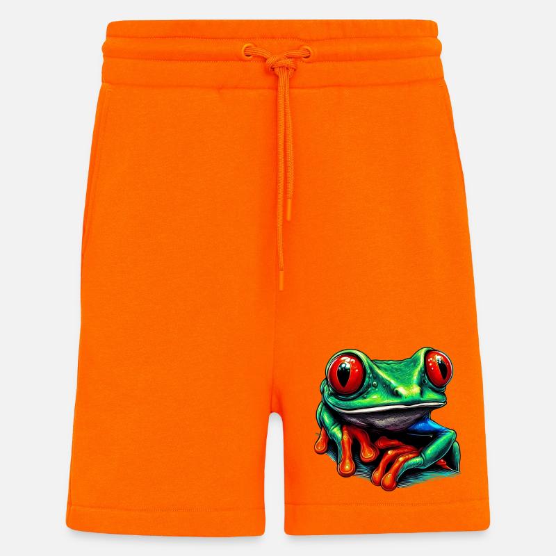Rotäugiger Laubfrosch - Shorts - made by SPREAD - SUNSET ORANGE