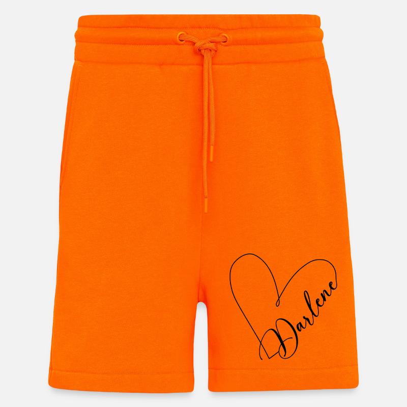 Darlene Name Herzlinie - Shorts - made by SPREAD - SUNSET ORANGE