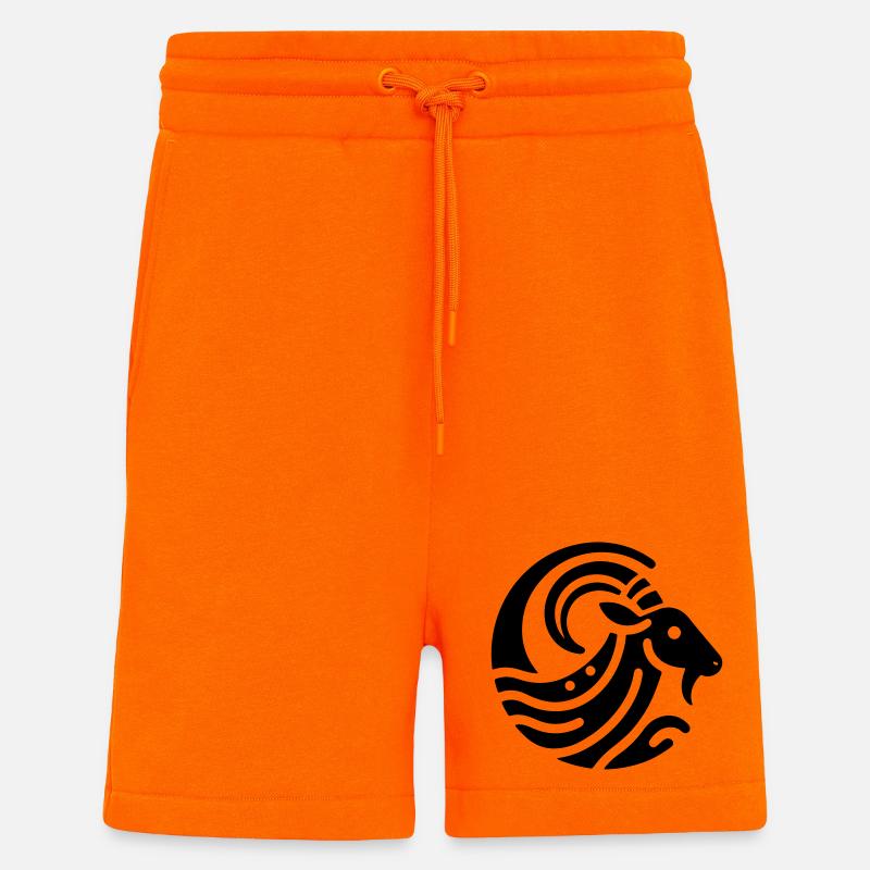 Bélier 2 - Short bio décontracté fabriqué en UE - SUNSET ORANGE