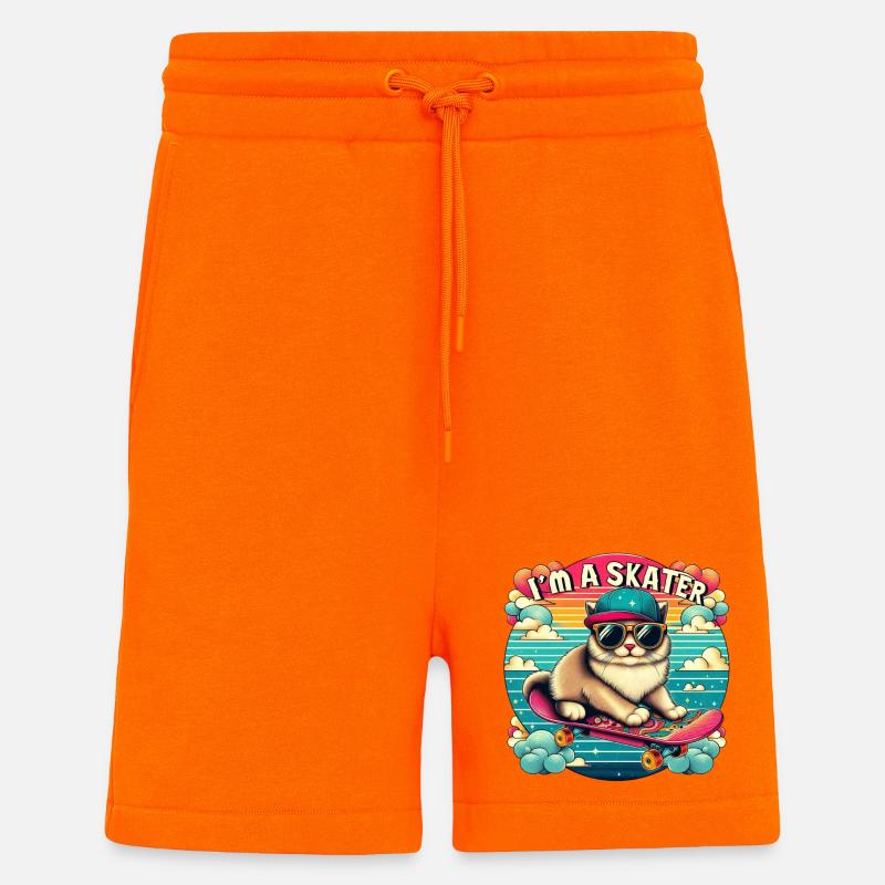 Ich bin ein Skater - Shorts - made by SPREAD - SUNSET ORANGE