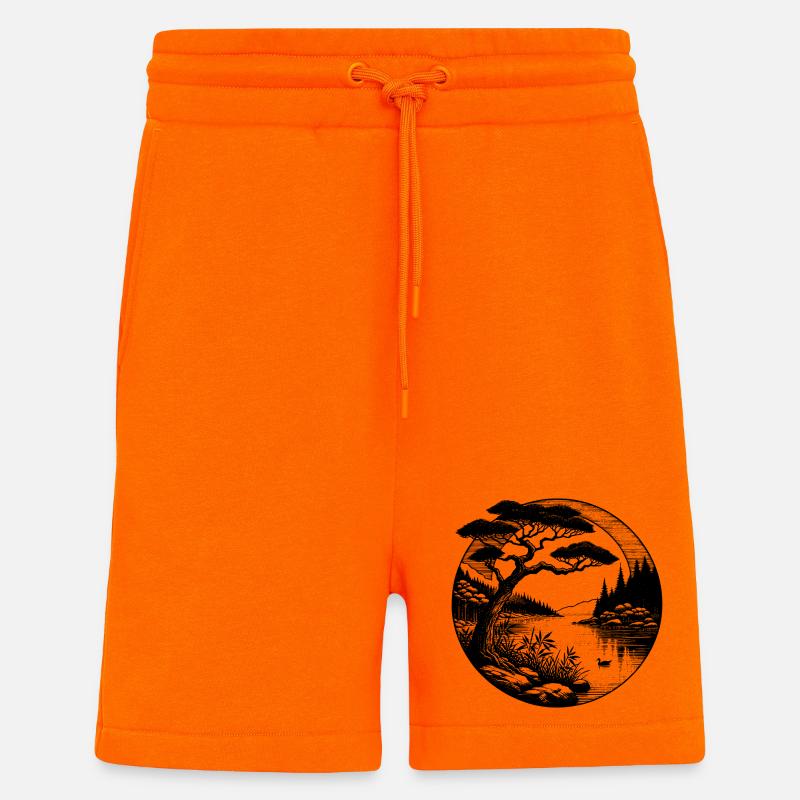 Baum – Natur im Einklang - Shorts - made by SPREAD - SUNSET ORANGE