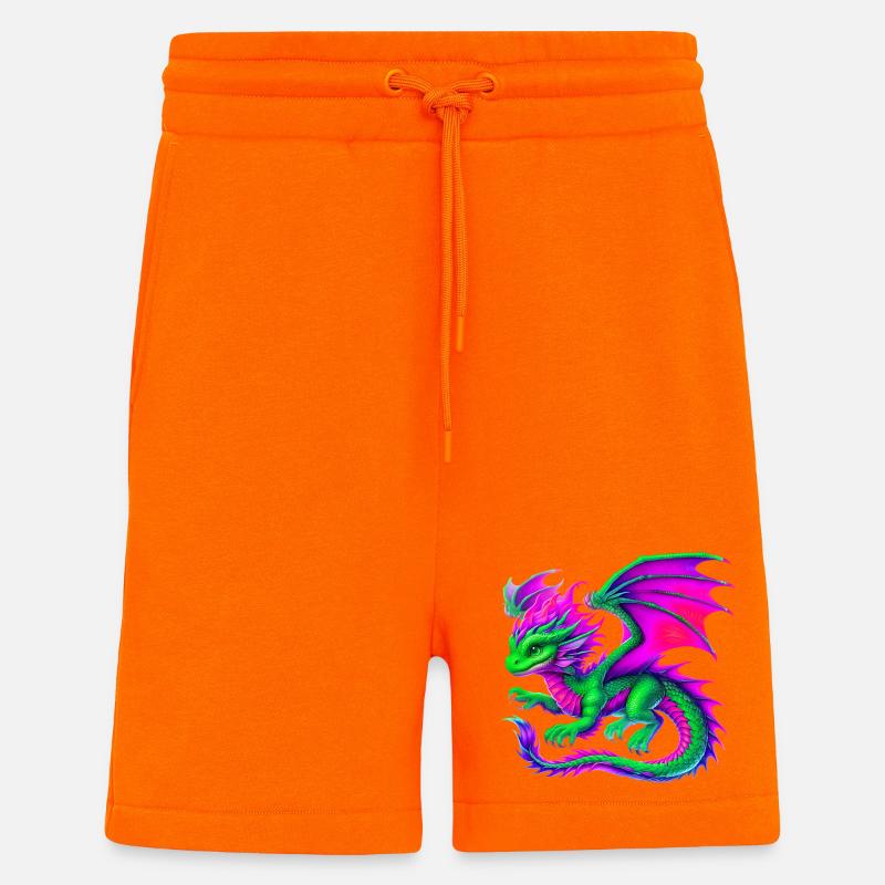Dragon - Short bio décontracté fabriqué en UE - SUNSET ORANGE