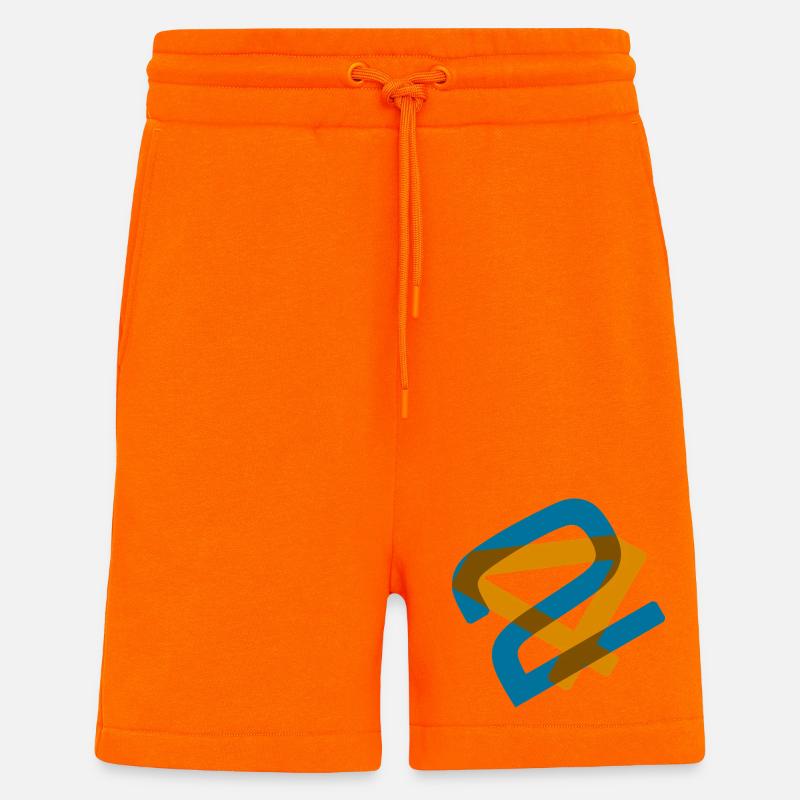42 - La réponse à tout - Short bio décontracté fabriqué en UE - SUNSET ORANGE