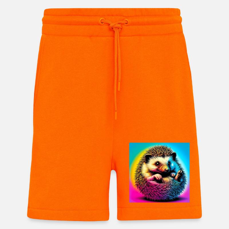 hérisson - Short bio décontracté fabriqué en UE - SUNSET ORANGE