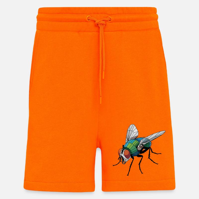 Fly - Cooles Low-Poly-Logo - Shorts - made by SPREAD - SUNSET ORANGE