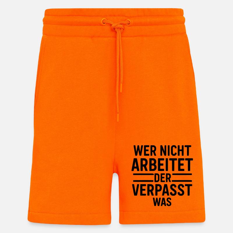 arbeit motivation - Shorts - made by SPREAD - SUNSET ORANGE