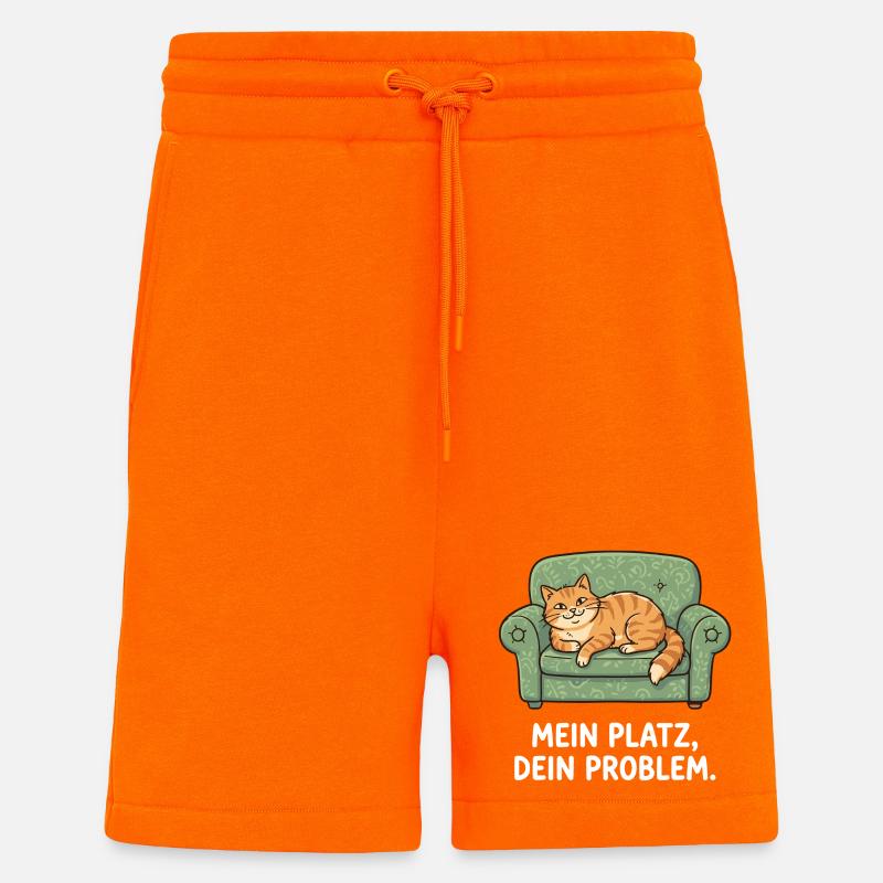 My place, your problem cat - Shorts - made by SPREAD - SUNSET ORANGE
