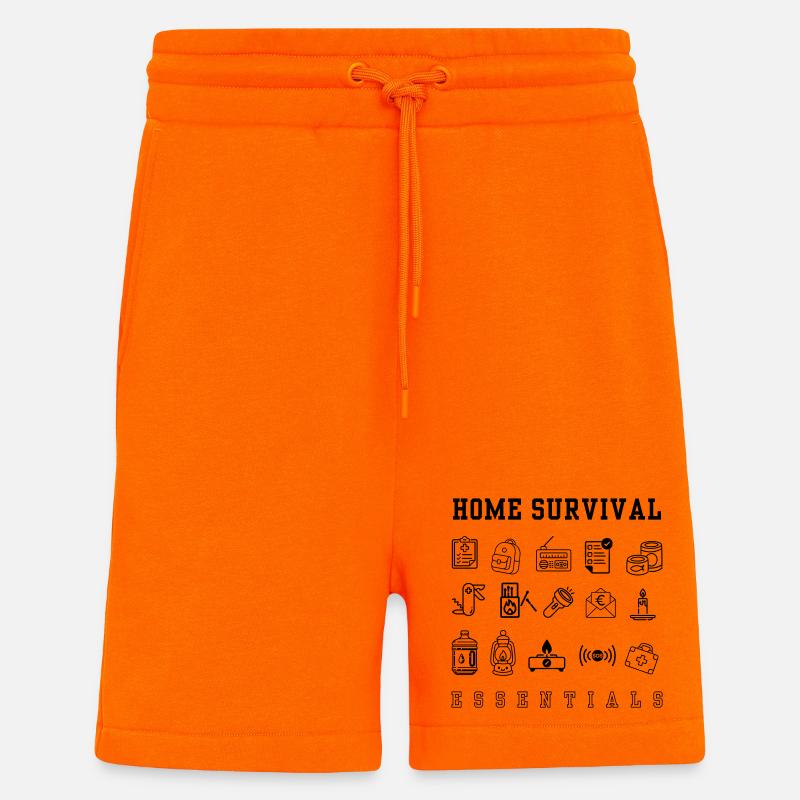 Emergency plan - doomsday - Shorts - made by SPREAD - SUNSET ORANGE
