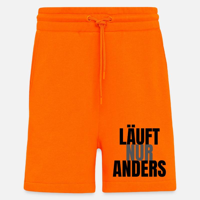 C’est juste différent - Short bio décontracté fabriqué en UE - SUNSET ORANGE