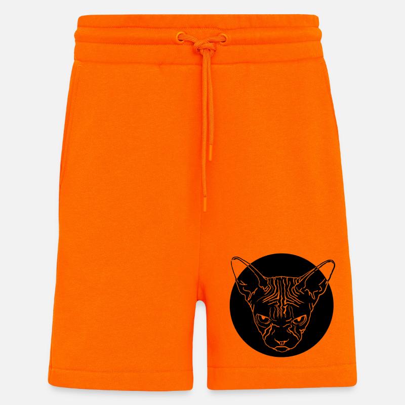 Sphinx Head - Shorts - made by SPREAD - SUNSET ORANGE