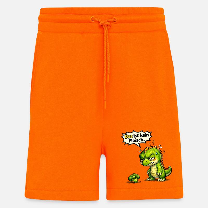 Lustiger Spruch Outfit Statement Motiv - Shorts - made by SPREAD - SUNSET ORANGE