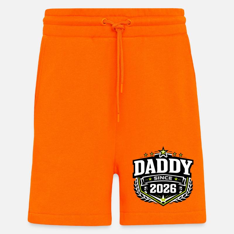 Daddy Since 2026 – Proud Dad Design - Shorts - made by SPREAD - SUNSET ORANGE